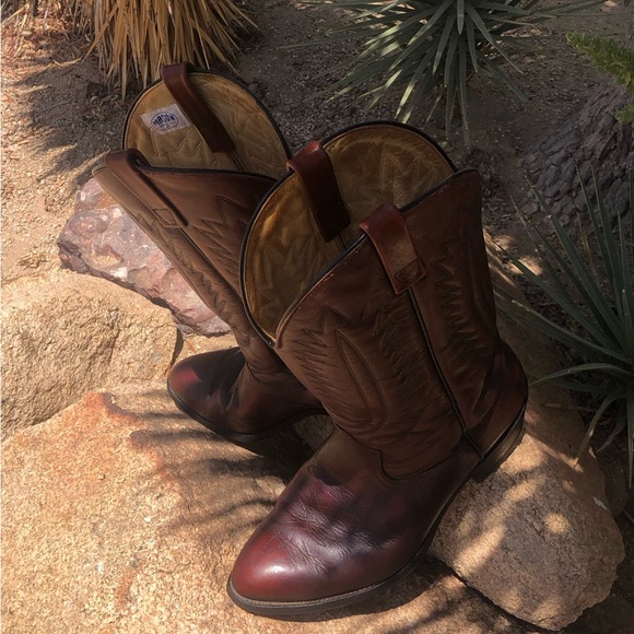 Men’s Mason Western Roper Cowboy Boots Size 8 1/2 EEE Includes Boot Inserts - Picture 3 of 16